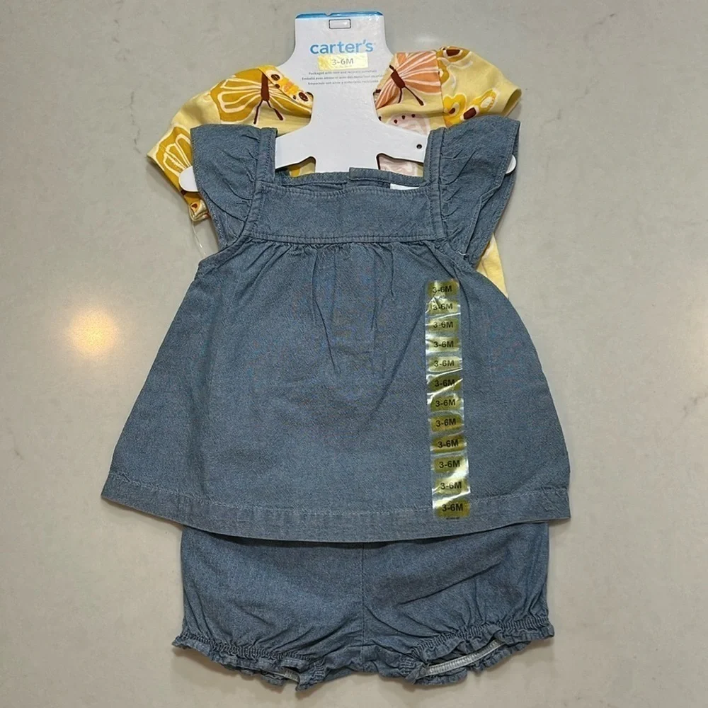 Carter's baby girl 4 piece set, brand new, 3-6 months.